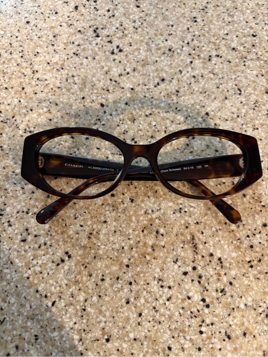Coach Accessories - Coach Women's Tortoiseshell Optical Glasses - Dark Tortoise( Missing Lenses)